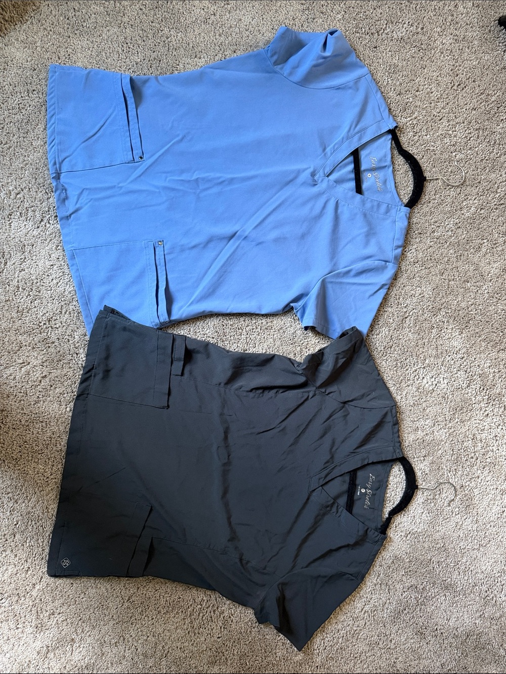 2 Easy Stretch- Scrub Tops- V-neck